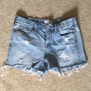 Madewell highwaist cutoffs